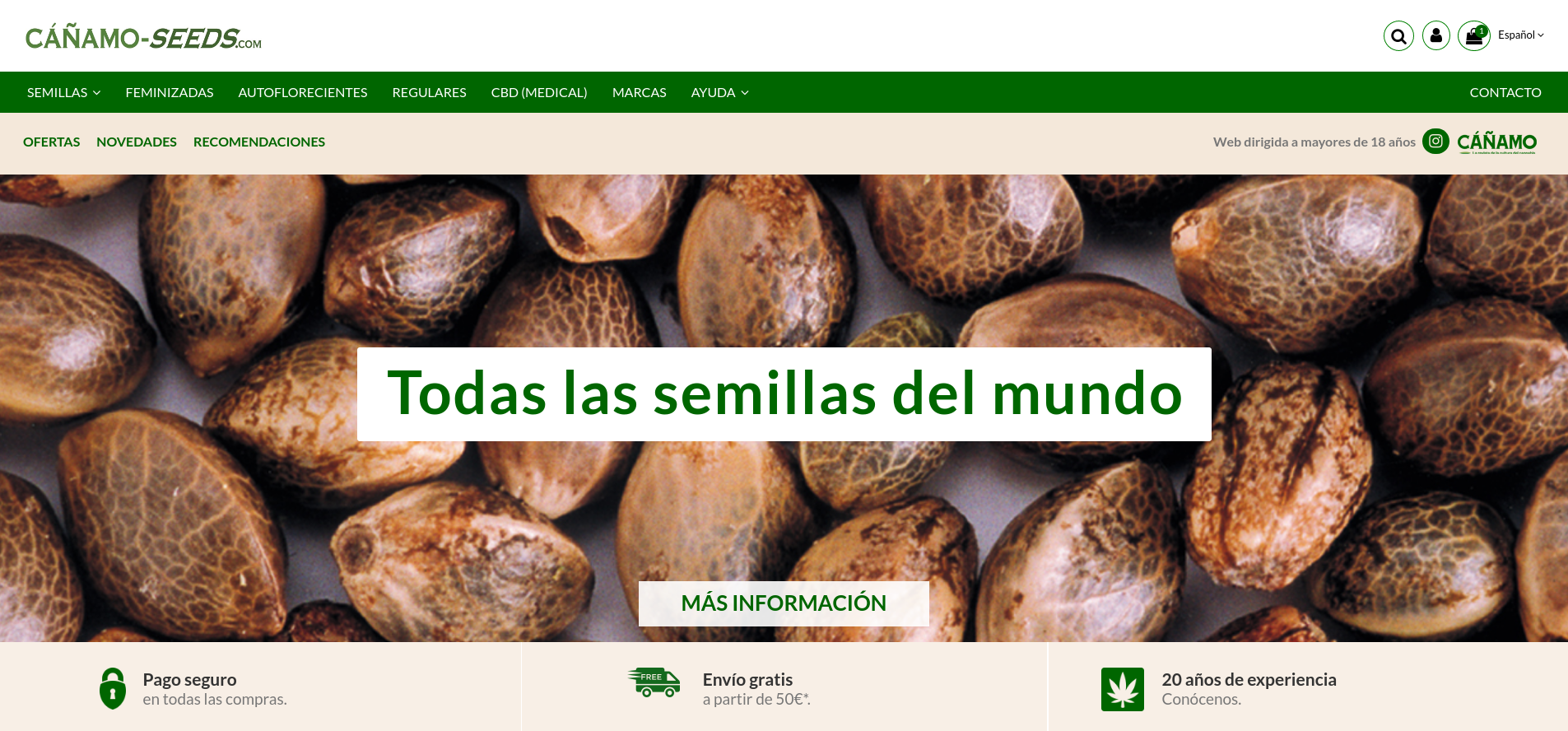 Web CáñamoSeeds